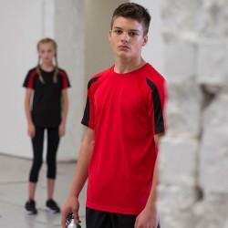 Plain Kids contrast cool T AWDis 140 GSM